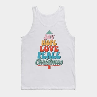 Joy - Hope - Love - Peace- Christmas Tank Top